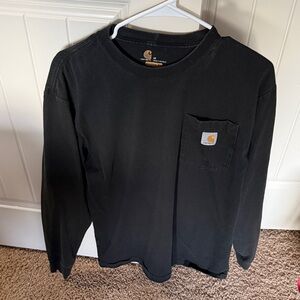 Carhartt Black Crew Neck Shirt with Pocket